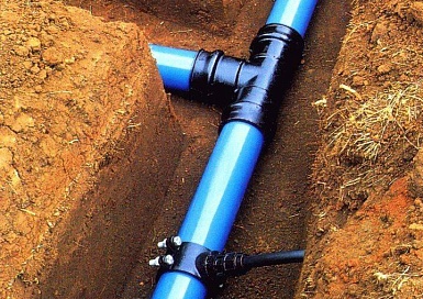 Прокладка водопровода-канализации